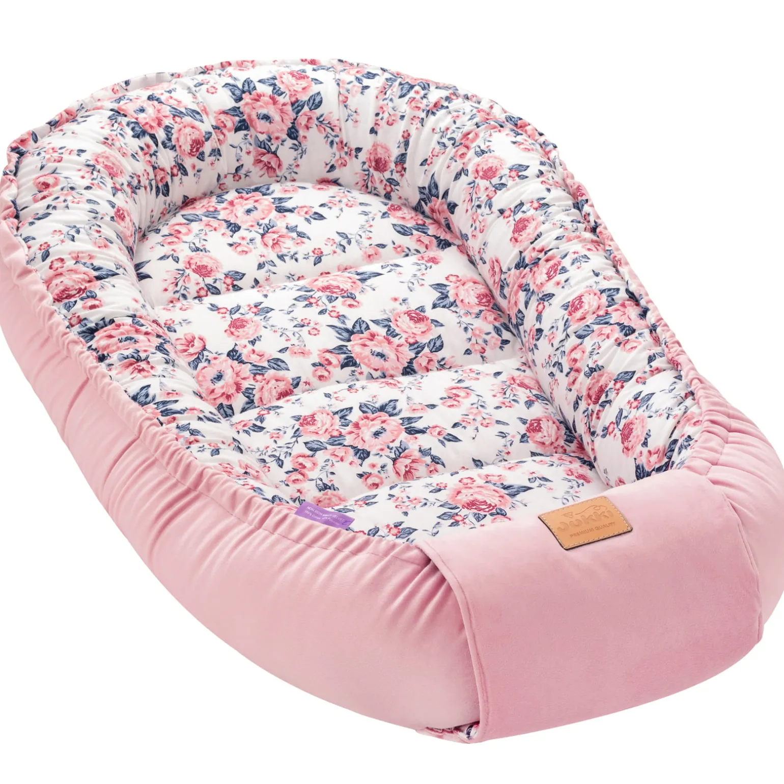 Kokon Comfort - Roses i Smokey Pink Soft Velvet