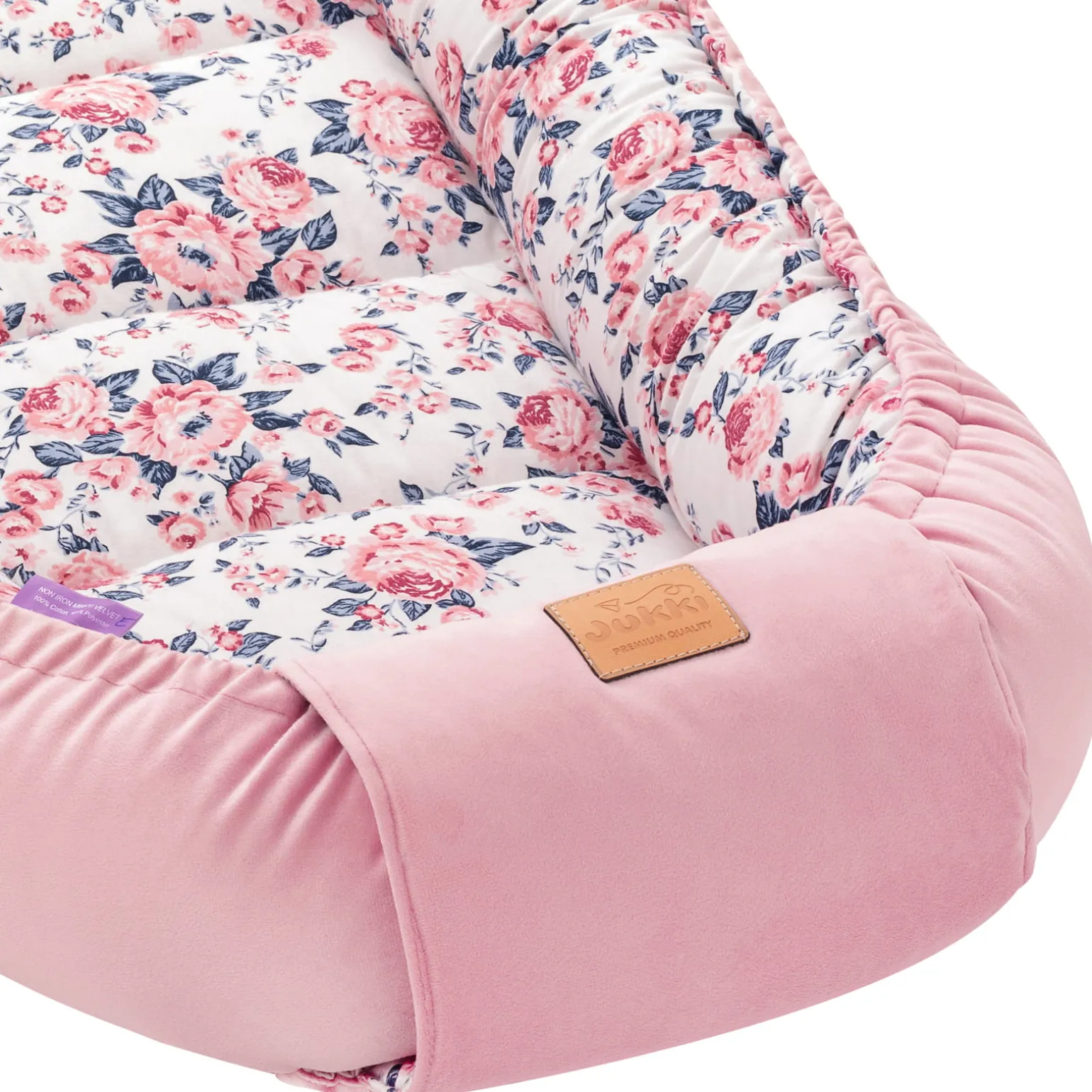 Kokon Comfort - Roses i Smokey Pink Soft Velvet