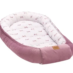 Kokon XXL 65 x 120 cm - Blackberry Dreams i Old Rose Velvet