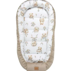 Kokon XXL 65 x 120 cm - Boho Bears i Cappuccino Soft Velvet