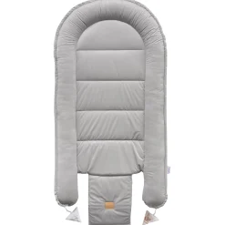 Kokon XXL 65 x 120 cm - Cloudy Bears i szary Velvet