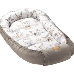 Kokon XXL 65 x 120 cm - Happy Jungle i Latte Velvet
