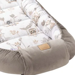 Kokon XXL 65 x 120 cm - Happy Jungle i Latte Velvet