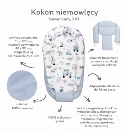 Kokon XXL 65 x 120 cm - Linen Light PREMIUM