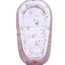Kokon XXL 65 x 120 cm - Lovely Mouse i Wrzosowy Soft Velvet
