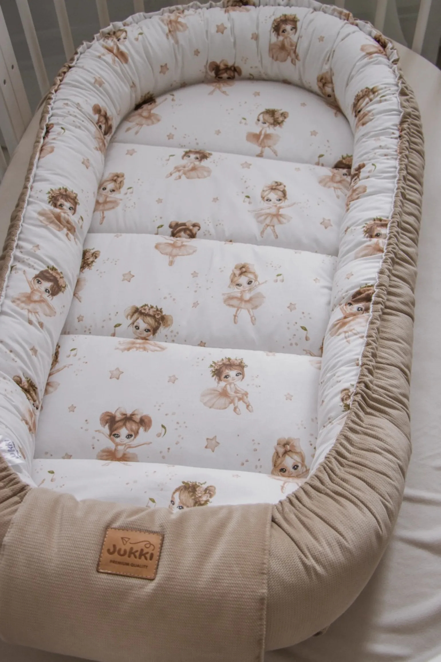 Kokon XXL 65 x 120 cm - Prima Ballerina i Cappuccino Velvet