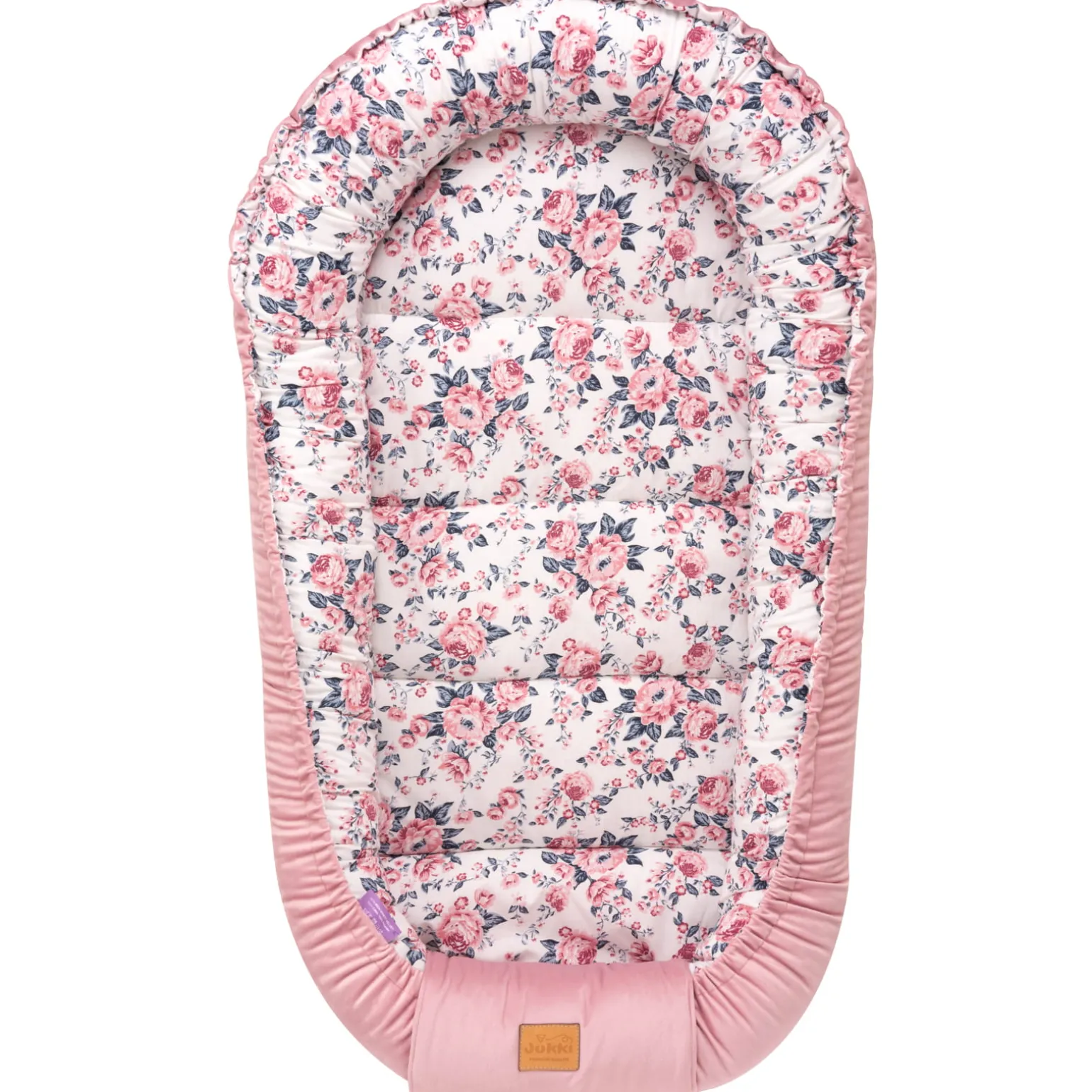 Kokon XXL 65 x 120 cm - Roses i Smokey Pink Soft Velvet