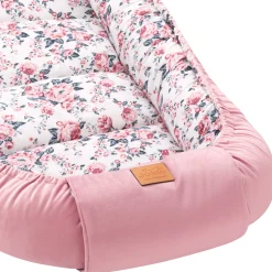 Kokon XXL 65 x 120 cm - Roses i Smokey Pink Soft Velvet