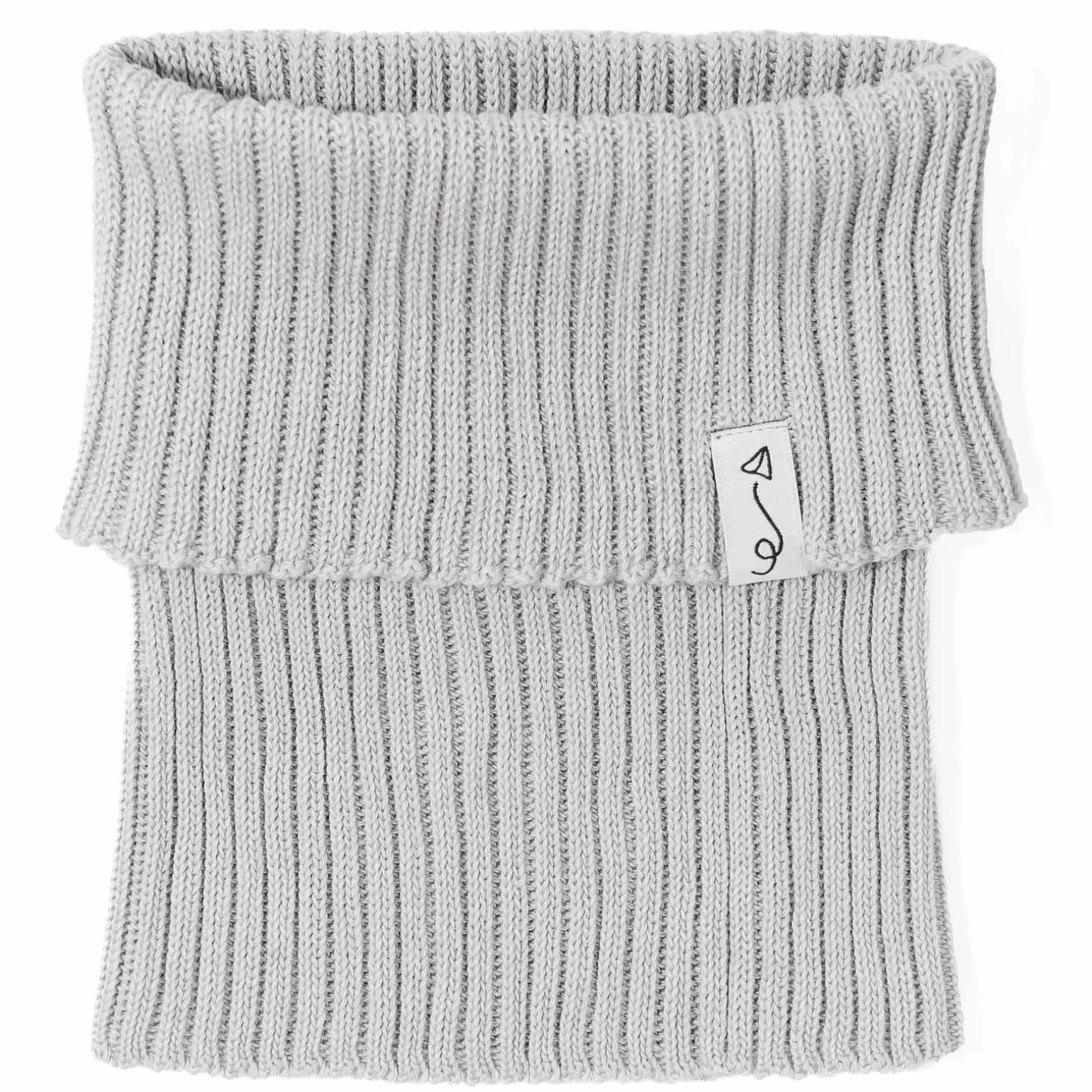 Komin dziecięcy z dzianiny bawełnianej - LIGHT GREY