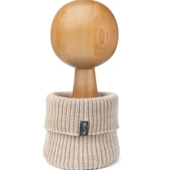 Komin dziecięcy z wełny merino - BEIGE MELANGE