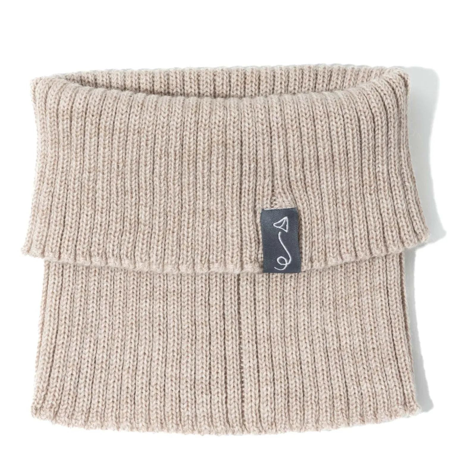 Komin dziecięcy z wełny merino - BEIGE MELANGE