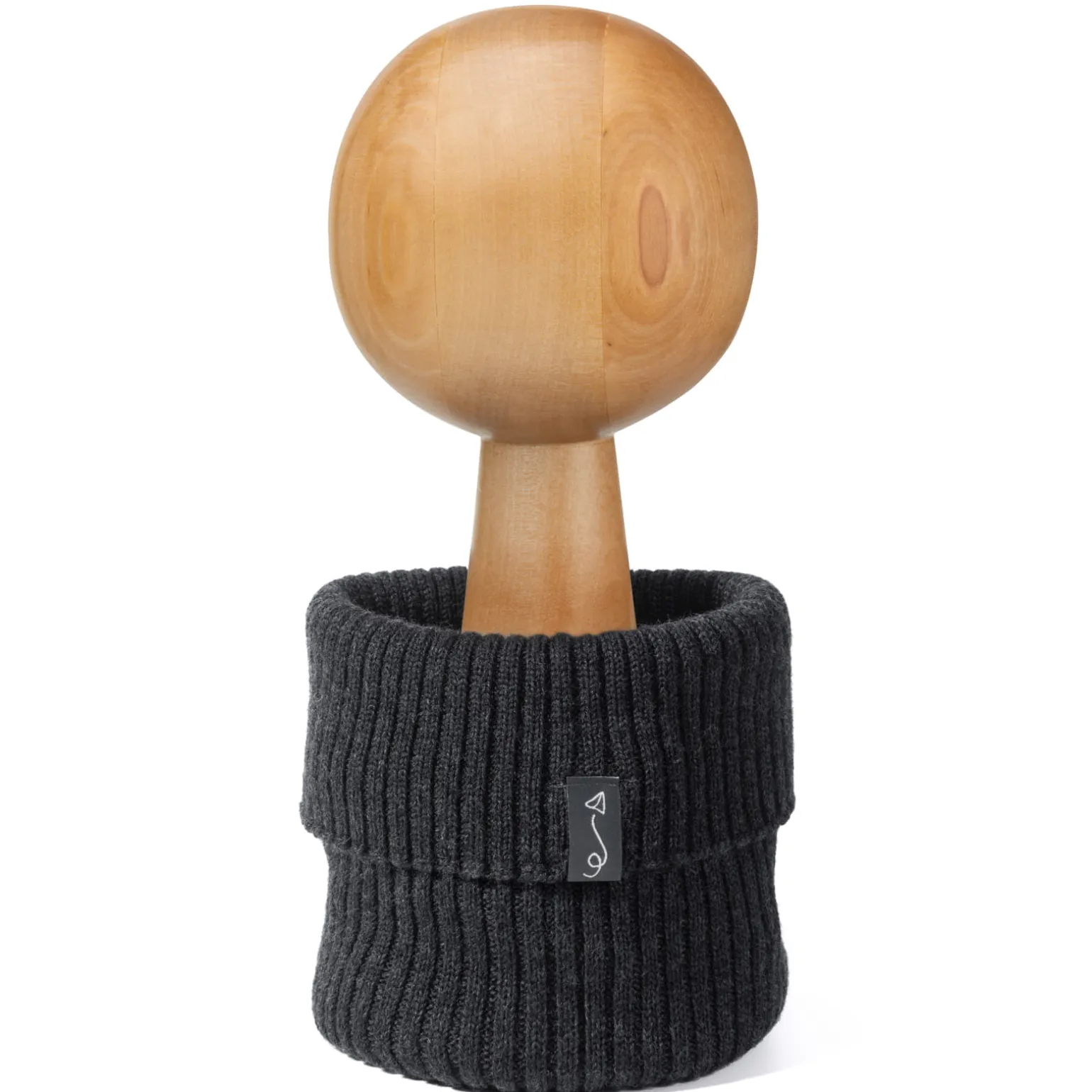 Komin dziecięcy z wełny merino - GRAPHITE MELANGE