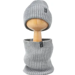 Komin dziecięcy z wełny merino - GREY MELANGE