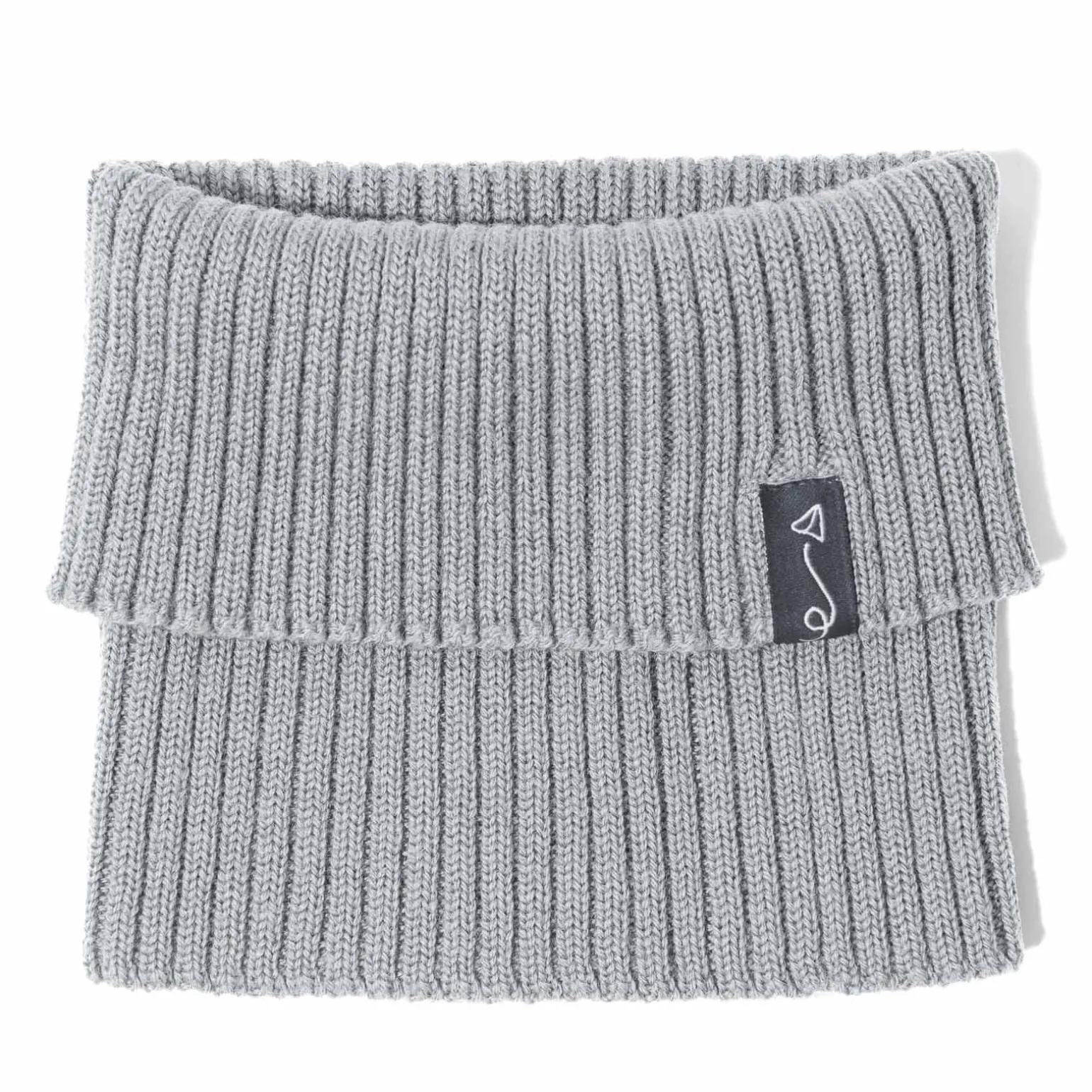 Komin dziecięcy z wełny merino - GREY MELANGE