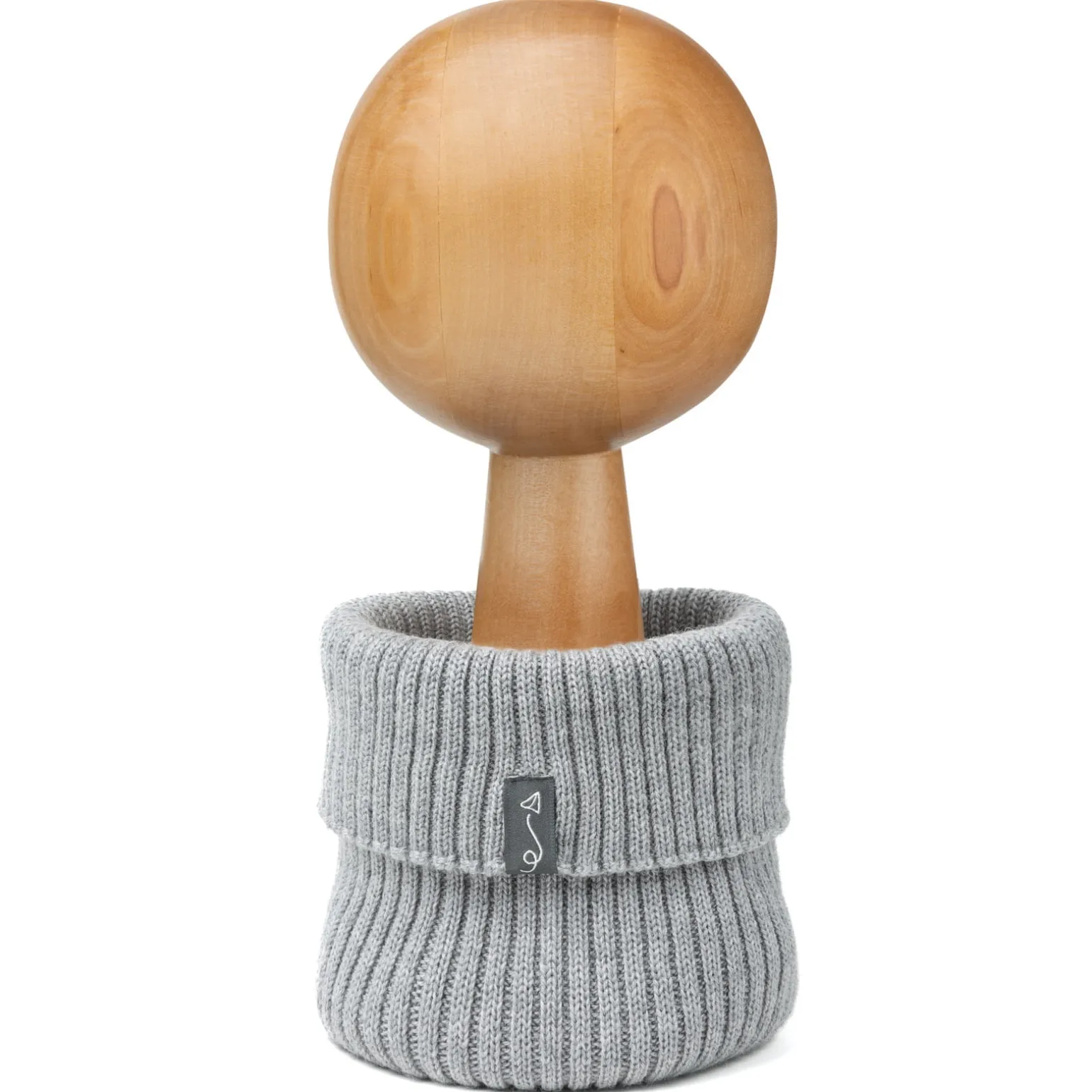 Komin dziecięcy z wełny merino - GREY MELANGE
