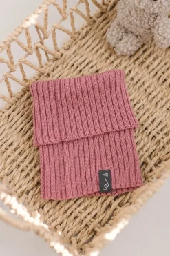 Komin dziecięcy z wełny merino - PINK