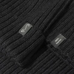 Komin z golfem z wełny merino - GRAPHITE MELANGE