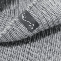 Komin z golfem z wełny merino - GREY MELANGE