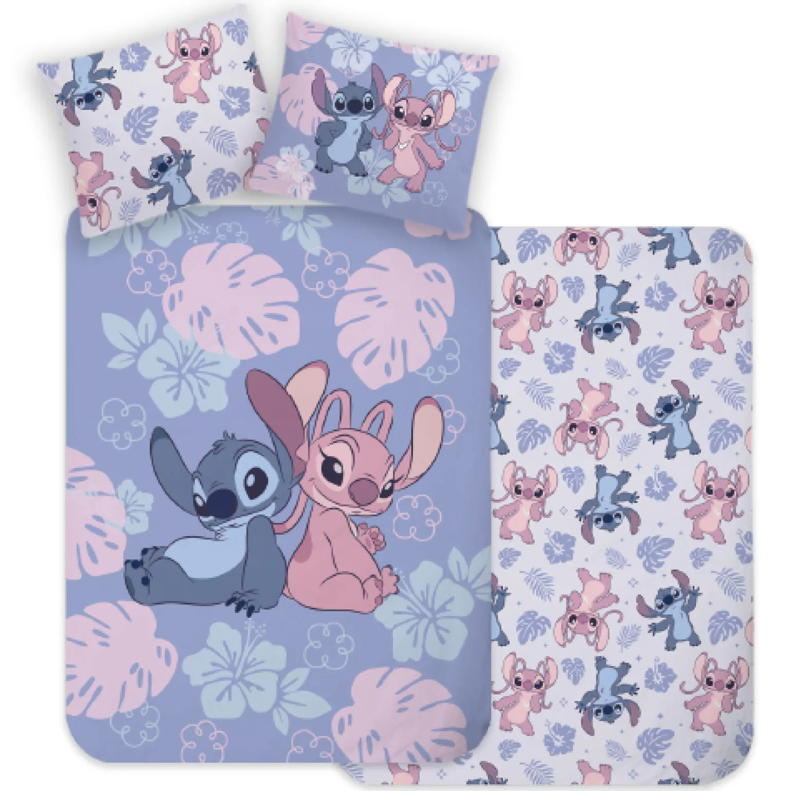 Komplet pościeli dziecięcej, poszwa 140x200 i poszewka 70x90 - LILO I STITCH