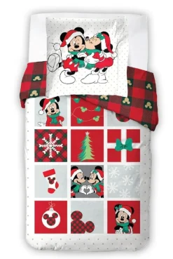 Komplet pościeli dziecięcej, poszwa 140x200 i poszewka 70x90 - MICKEY
