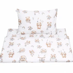 Komplet pościeli, poszewka 60 x 40 cm i poszwa 135 x 100 cm - Boho Bears 2