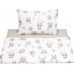 Komplet pościeli, poszewka 60 x 40 cm i poszwa 135 x 100 cm - Boho Bears