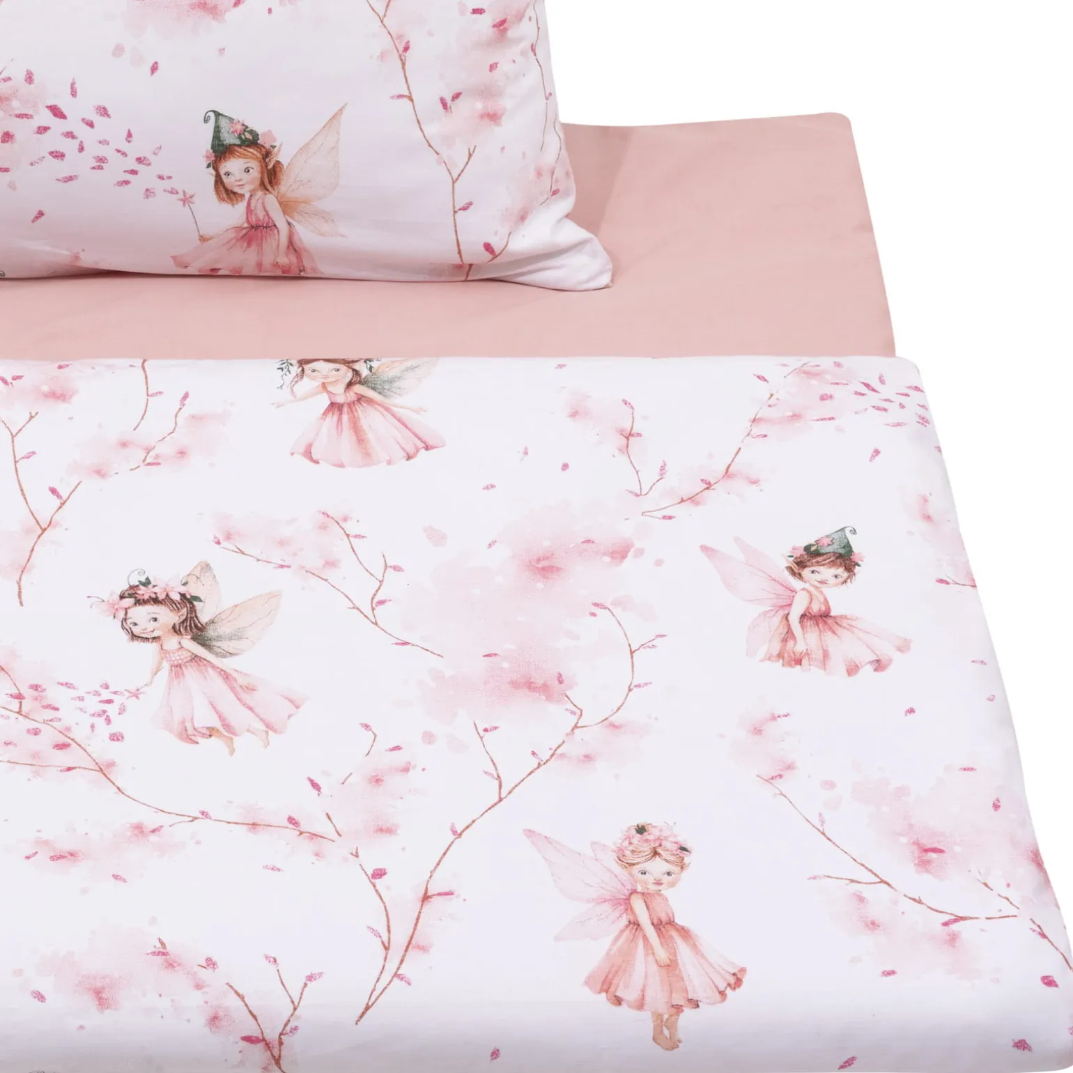 Komplet pościeli, poszewka 60 x 40 cm i poszwa 135 x 100 cm - Little Fairy