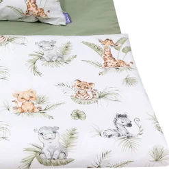 Komplet pościeli, poszewka 60 x 40 cm i poszwa 135 x 100 cm - Savanna Fun