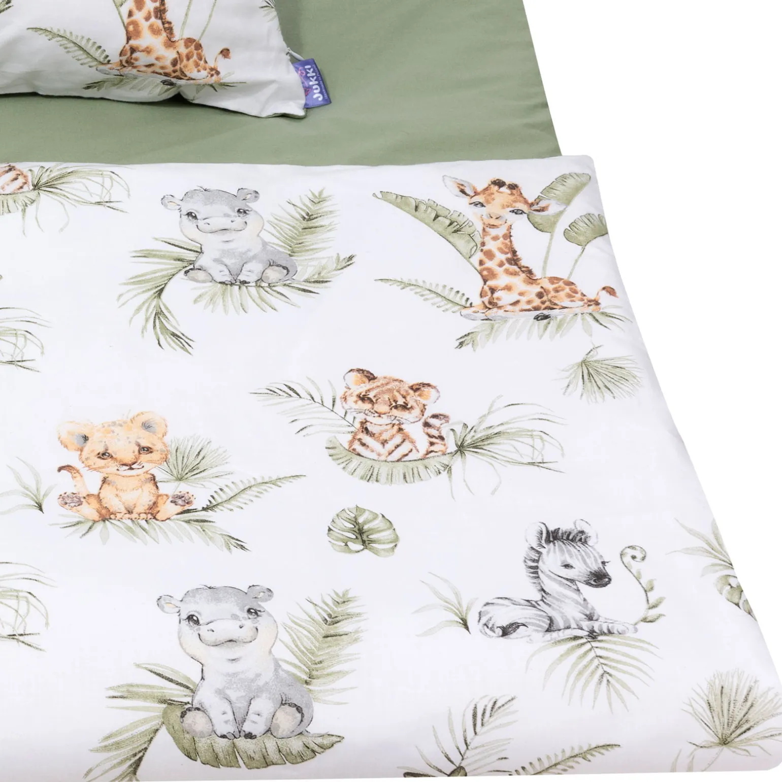 Komplet pościeli, poszewka 60 x 40 cm i poszwa 135 x 100 cm - Savanna Fun
