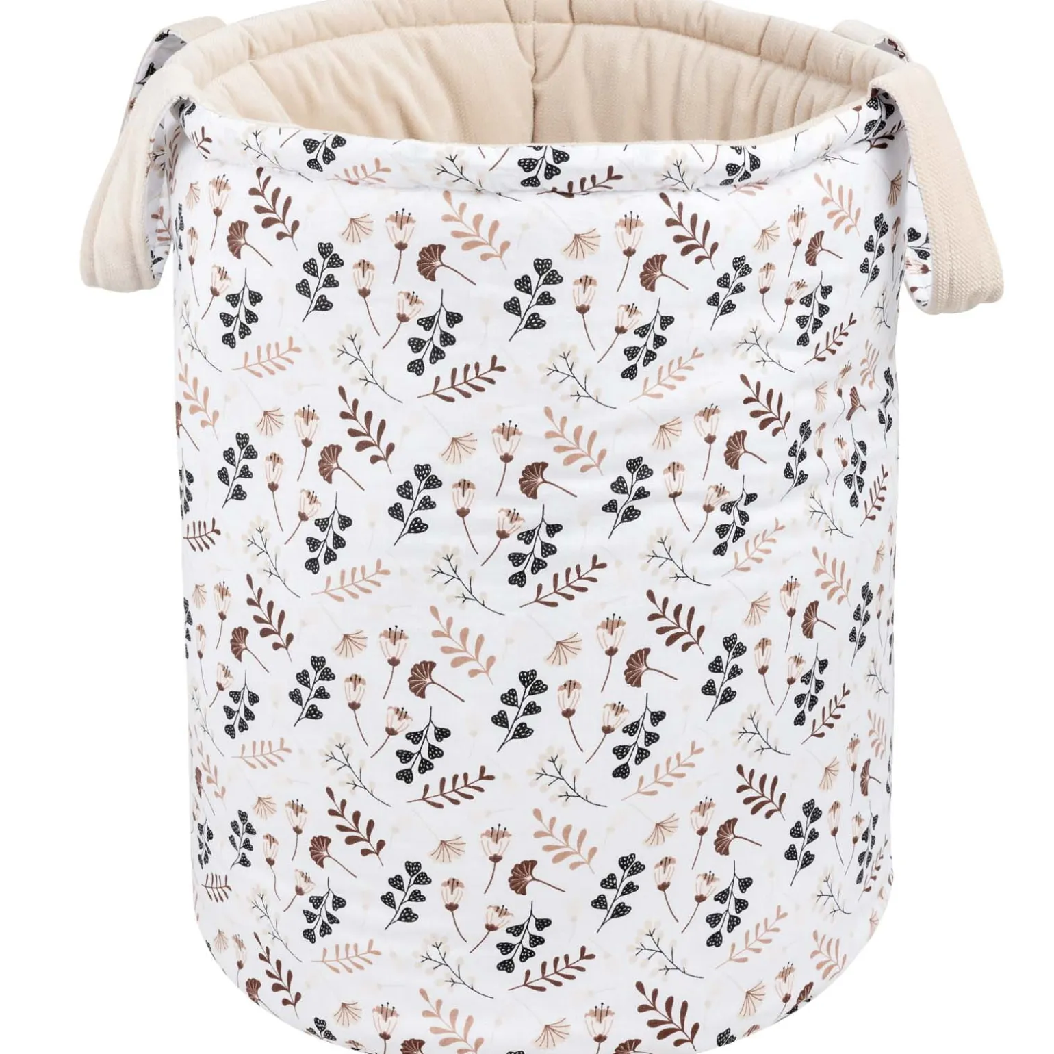 Kosz na zabawki, dwustronny - Boho Garden i Ecru Velvet