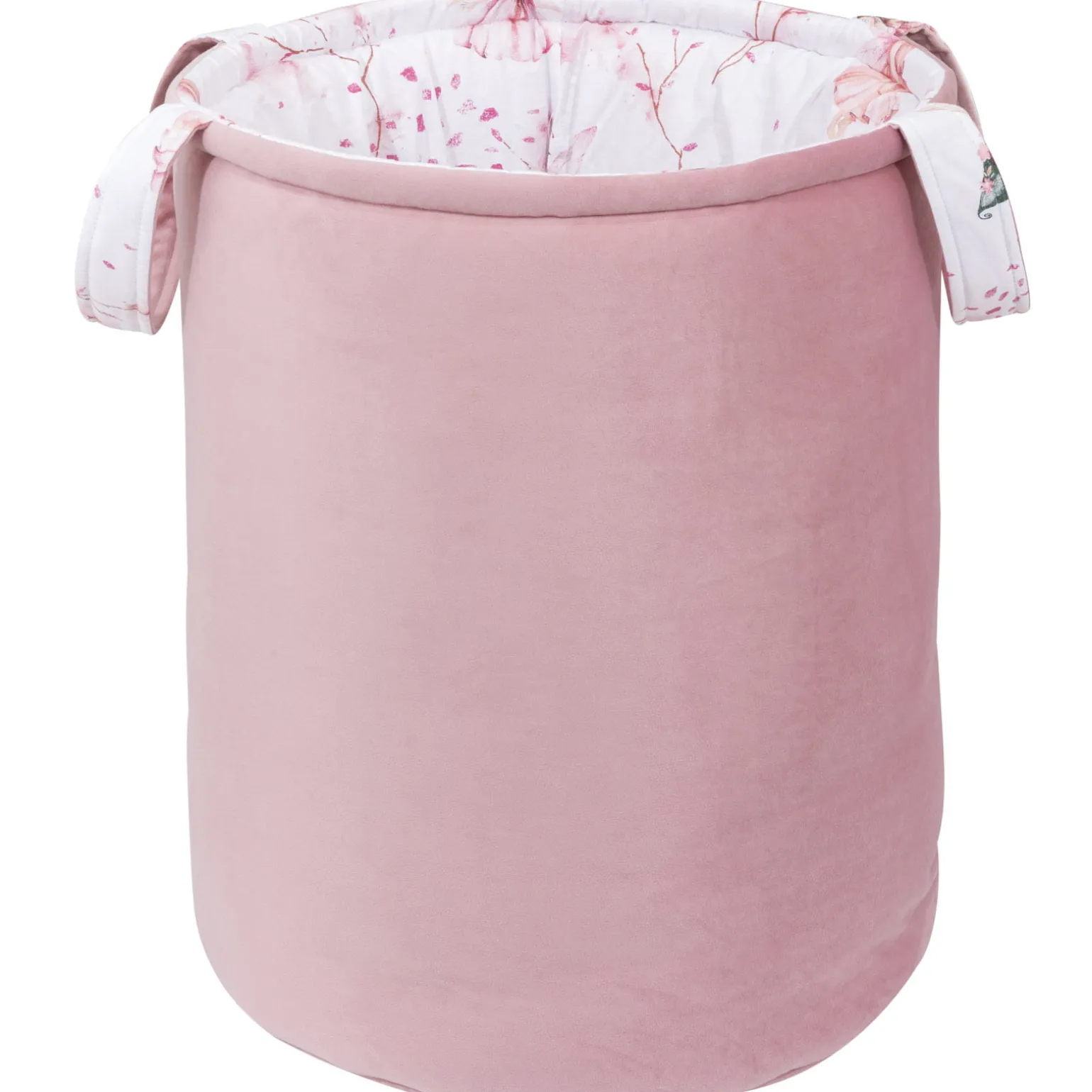 Kosz na zabawki, dwustronny - Little Fairy i Smokey Pink Soft Velvet