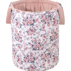 Kosz na zabawki, dwustronny - Roses i Smokey Pink Soft Velvet