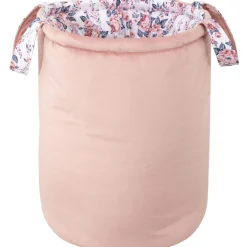 Kosz na zabawki, dwustronny - Roses i Smokey Pink Soft Velvet