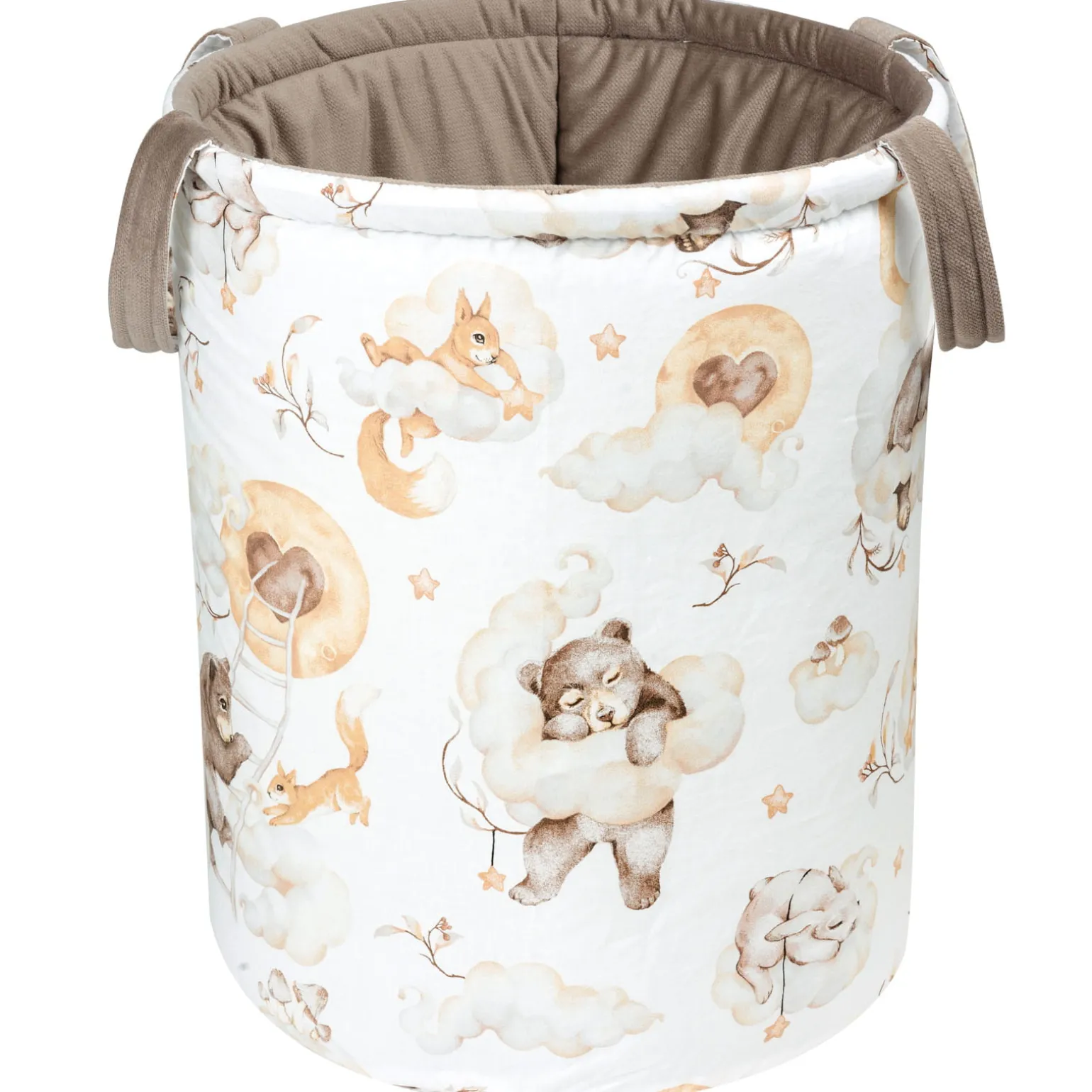 Kosz na zabawki, dwustronny - Sweet Teddy i Latte Velvet