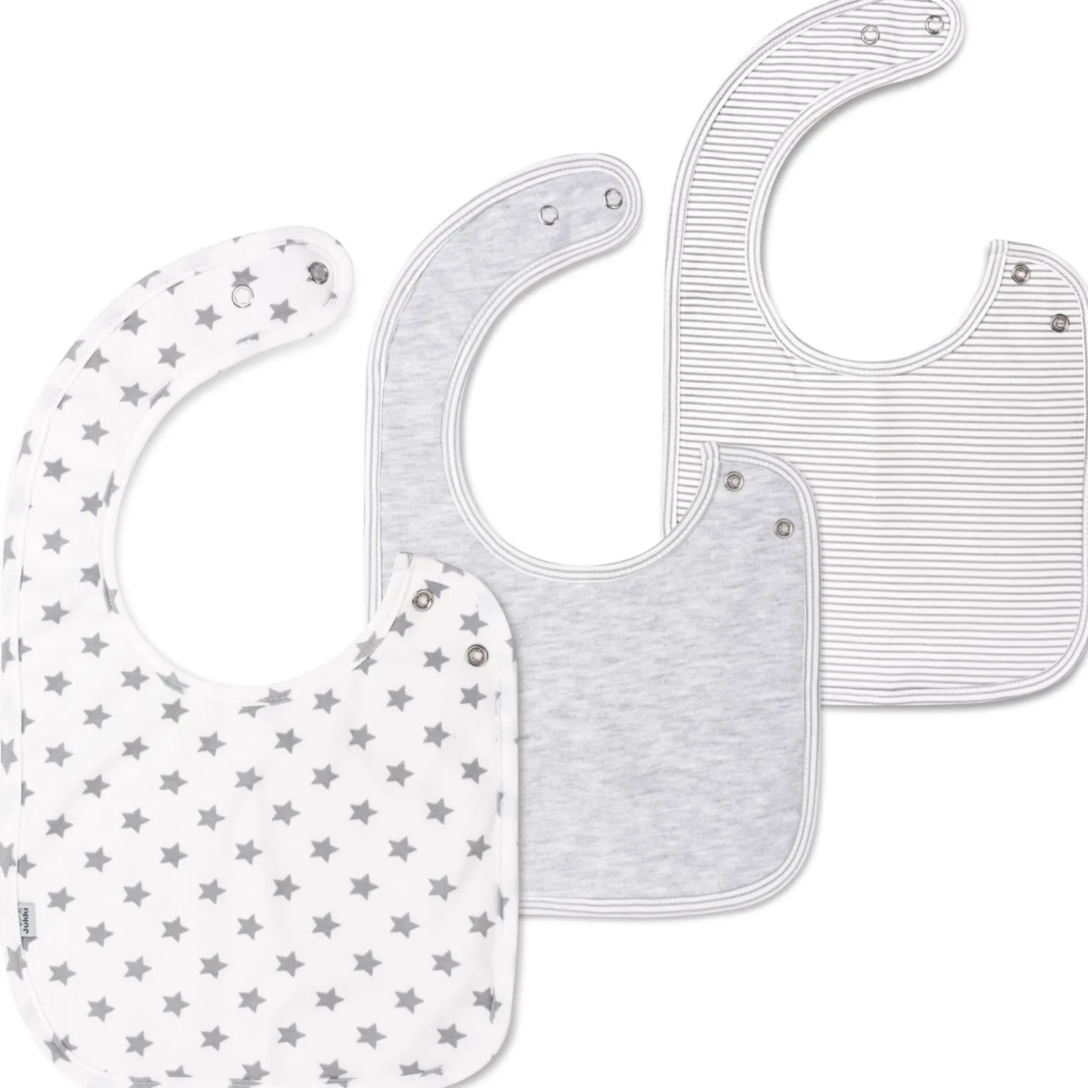 Śliniaczek bawełniany Basic Grey Melange 3 pack