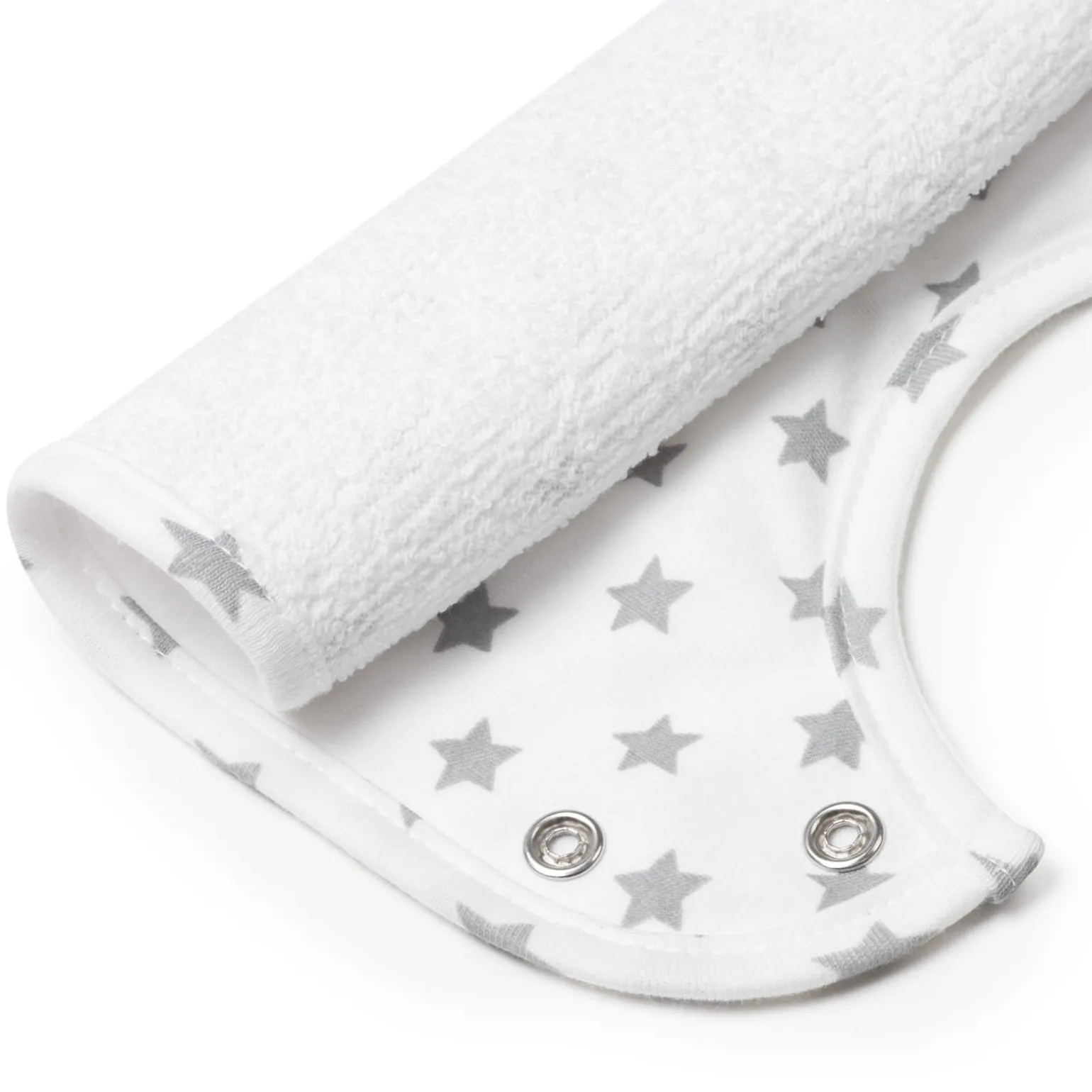 Śliniaczek bawełniany Basic Grey Melange 3 pack