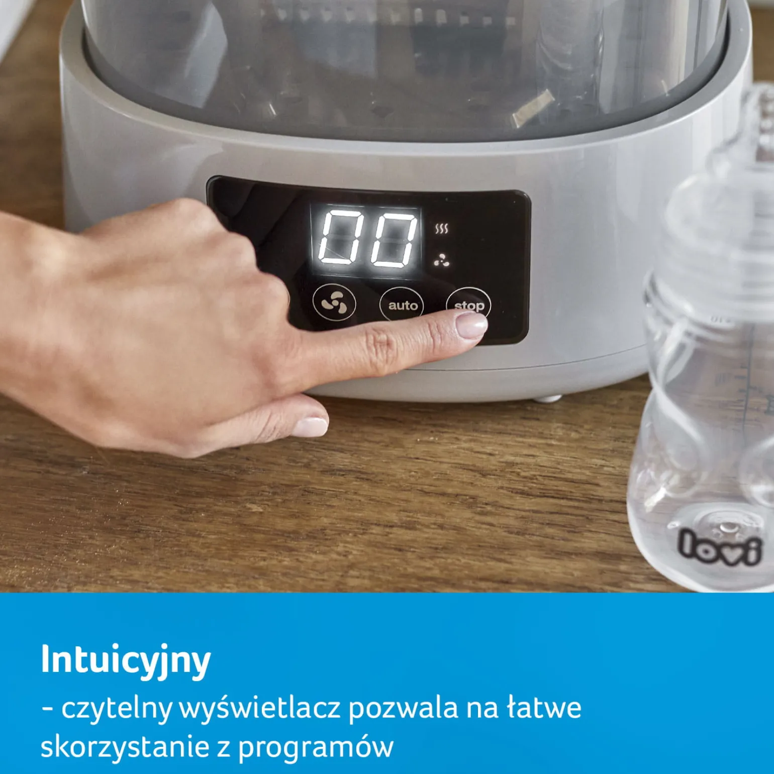 LOVI Elektryczny sterylizator parowy z suszarką