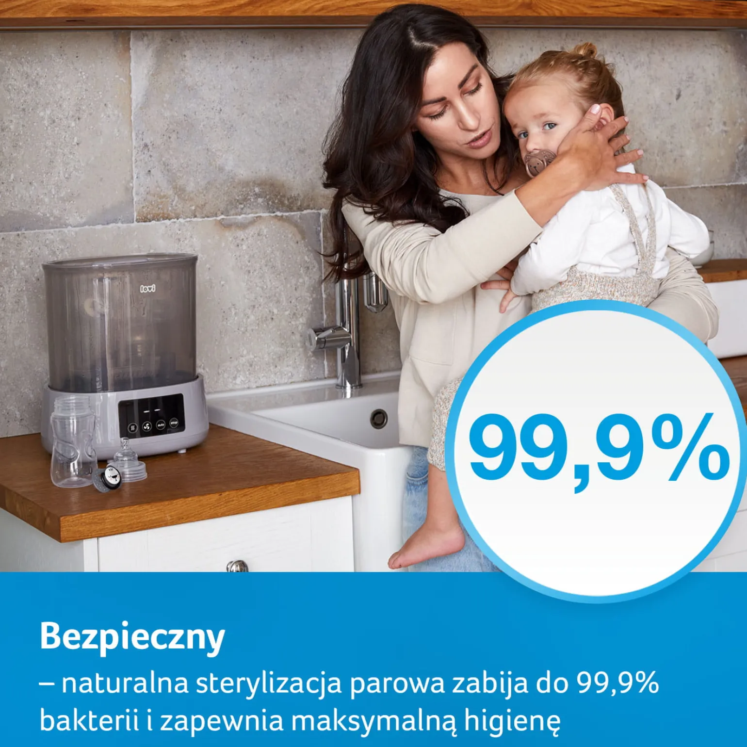 LOVI Elektryczny sterylizator parowy z suszarką