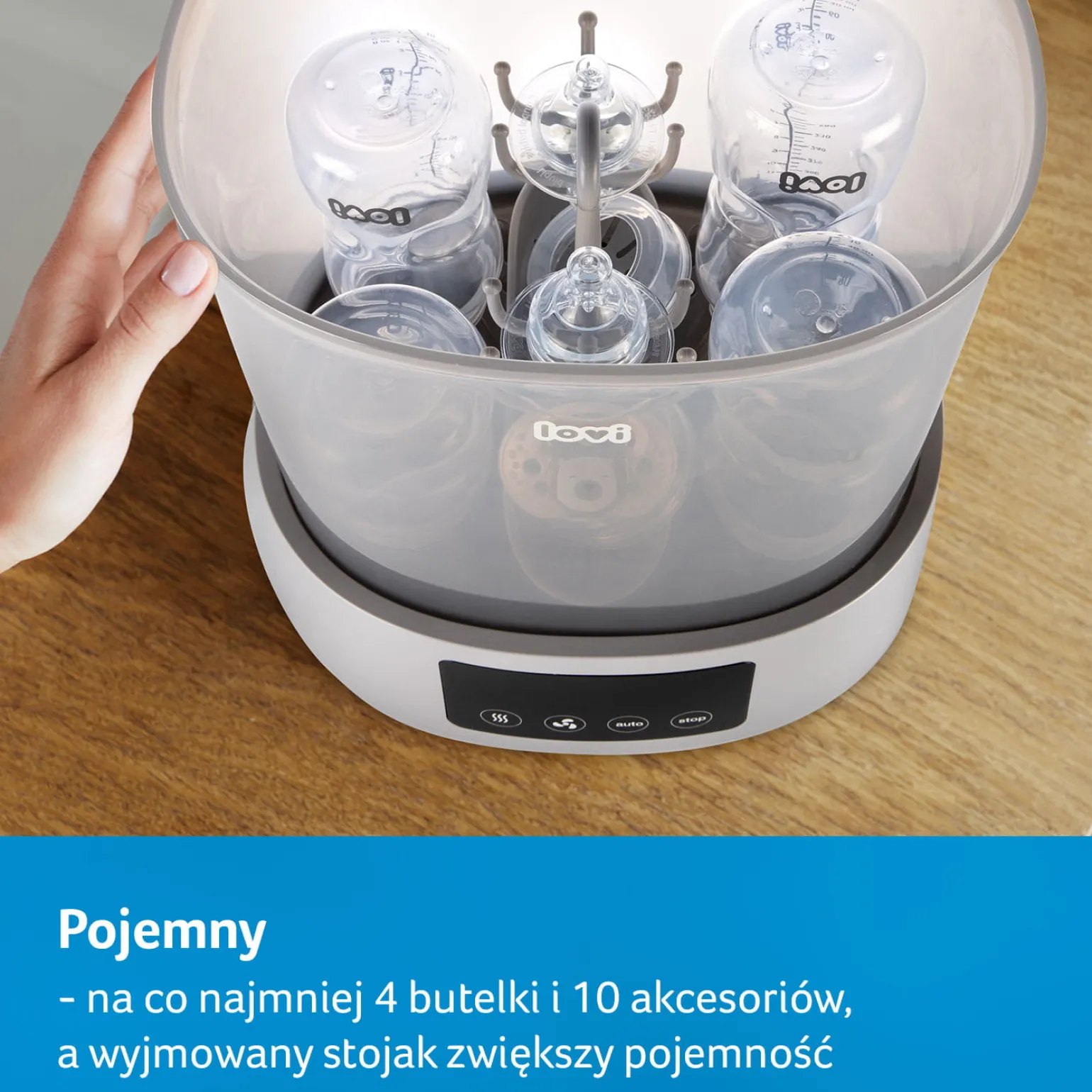 LOVI Elektryczny sterylizator parowy z suszarką