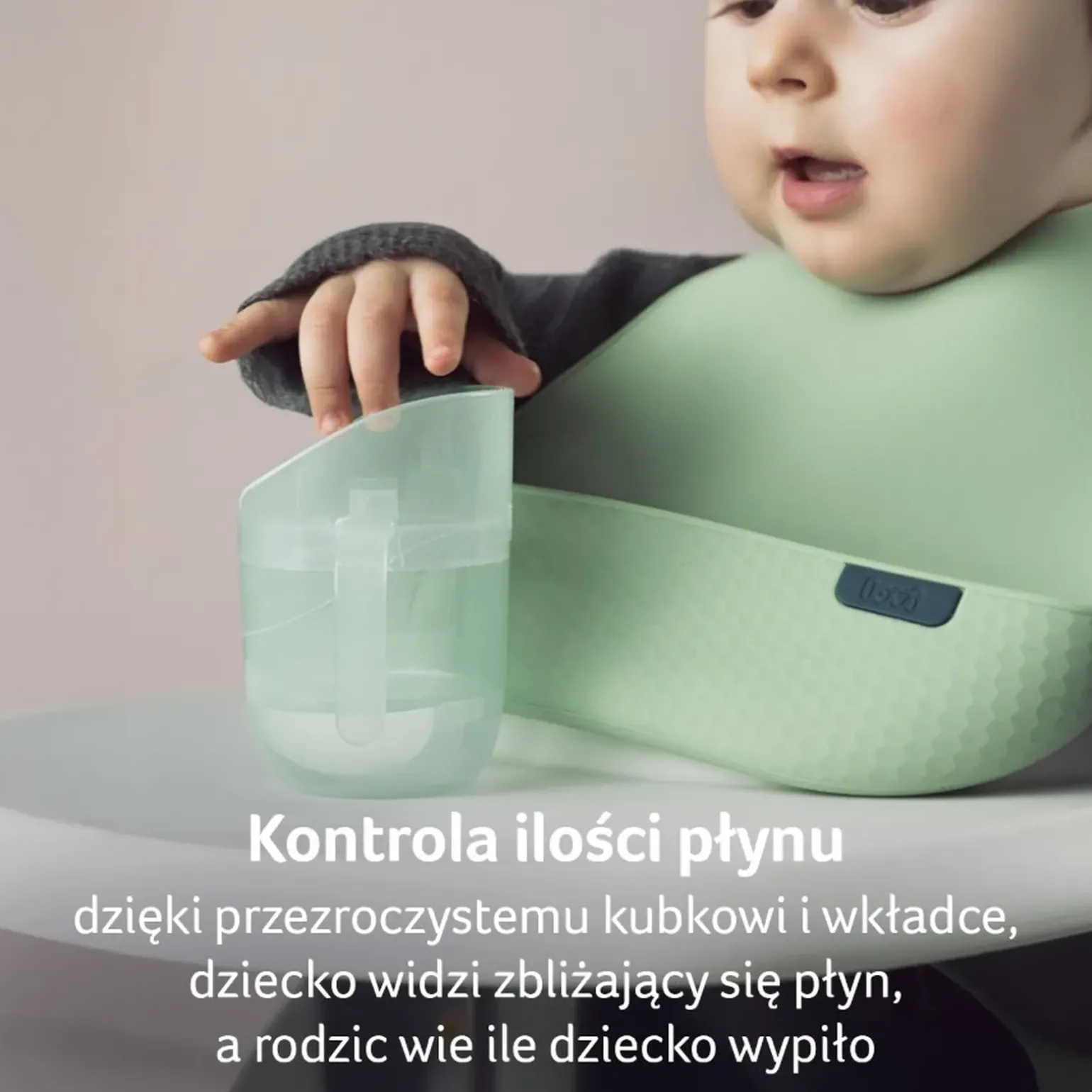 LOVI Kubek treningowy Genius 150 ml Pistachio