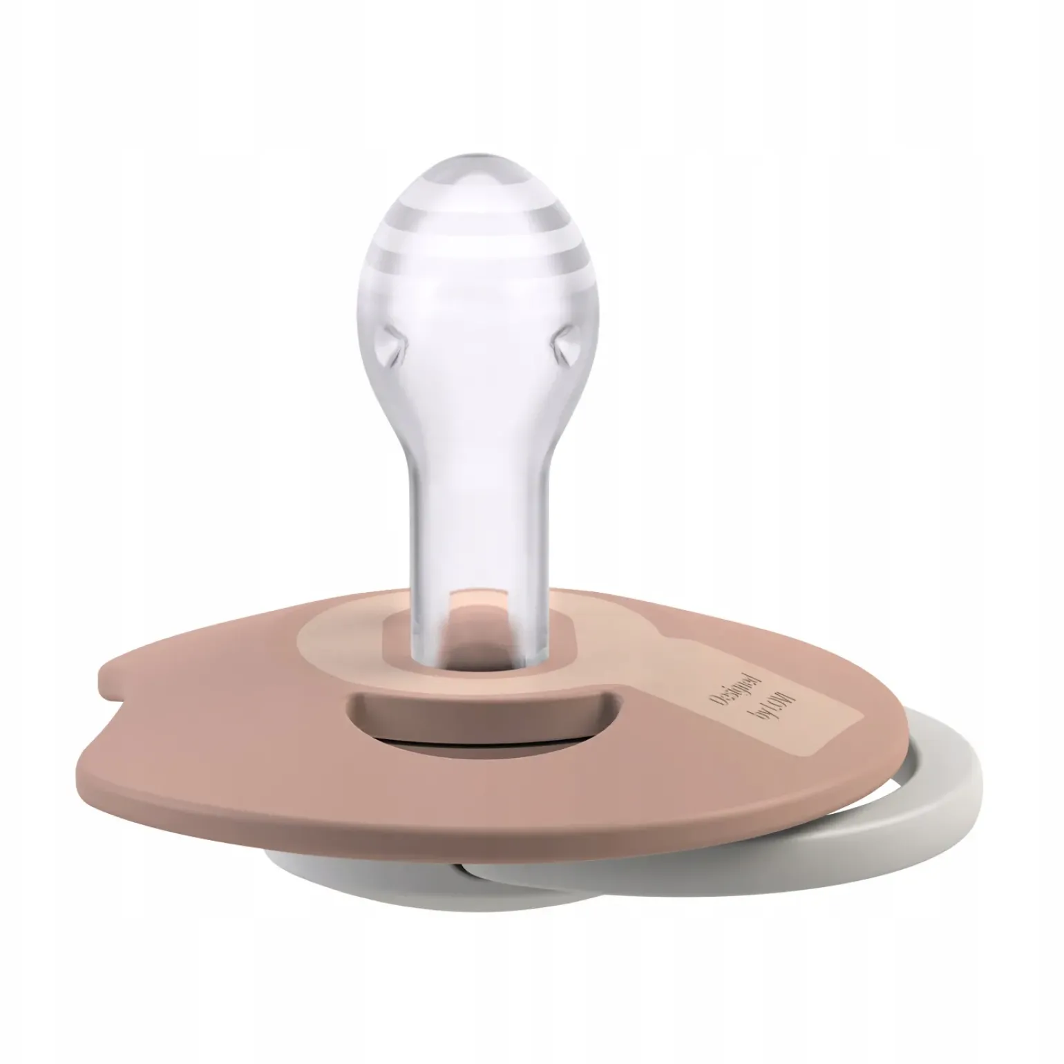 LOVI Prime Glow Smoczek silikonowy dynamiczny 6-18m 2 szt. Ivory&Blush