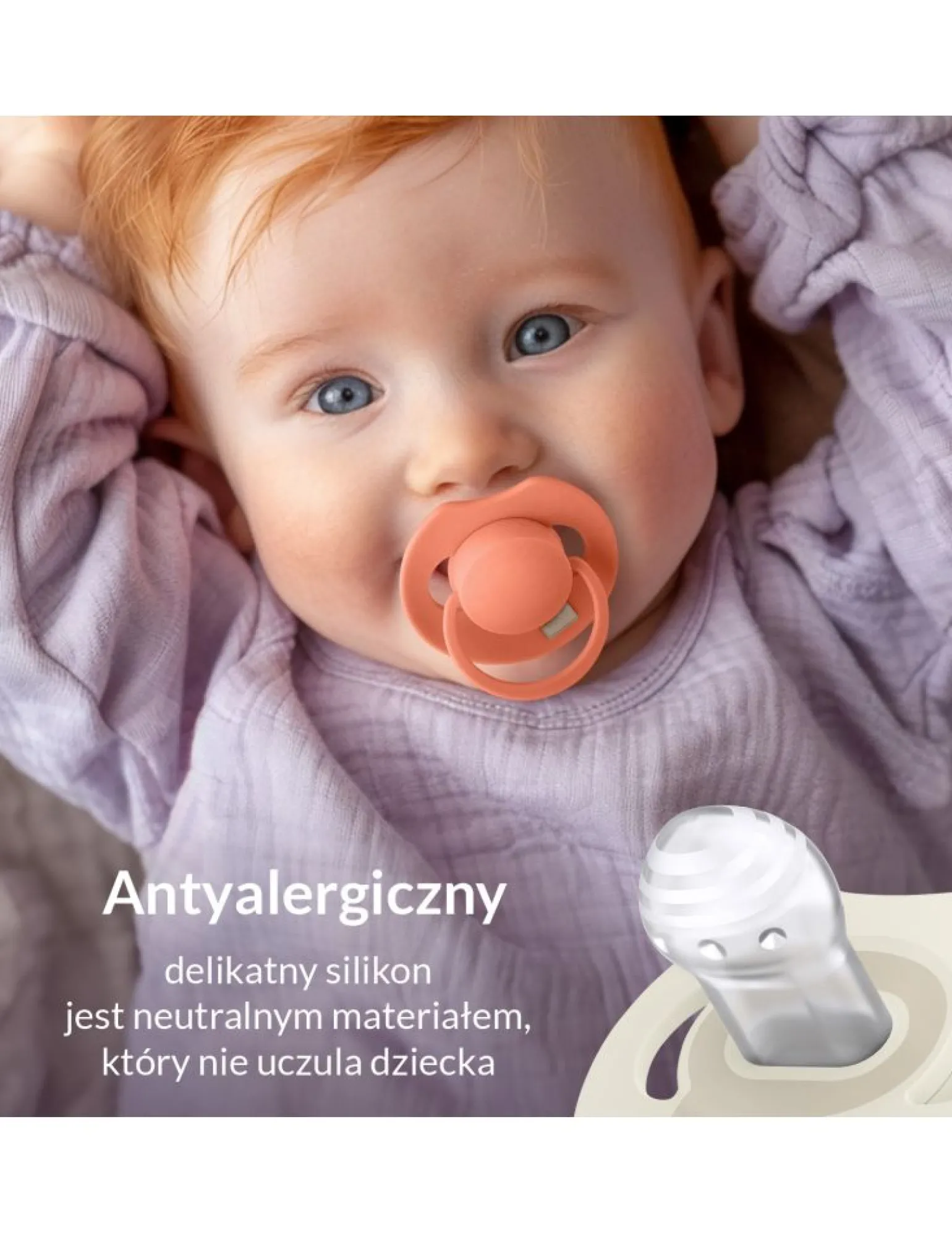 LOVI Prime Smoczek silikonowy dynamiczny 0-6m 1 szt. - Blush