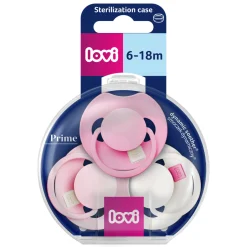 LOVI Prime Tutti Frutti Smoczek dynamiczny 6-18m 3 szt. Peony Pink