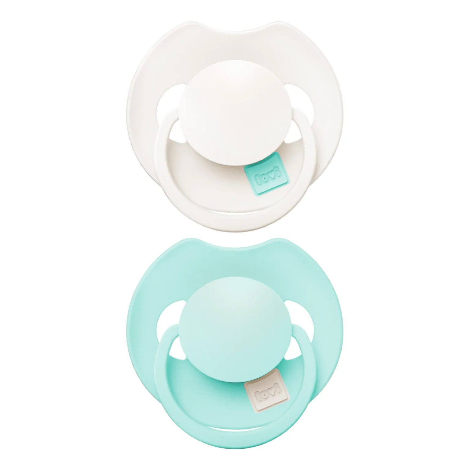 LOVI Prime Tutti Frutti Smoczek dynamiczny 0-6m 2 szt. Logoon/Mint Cream