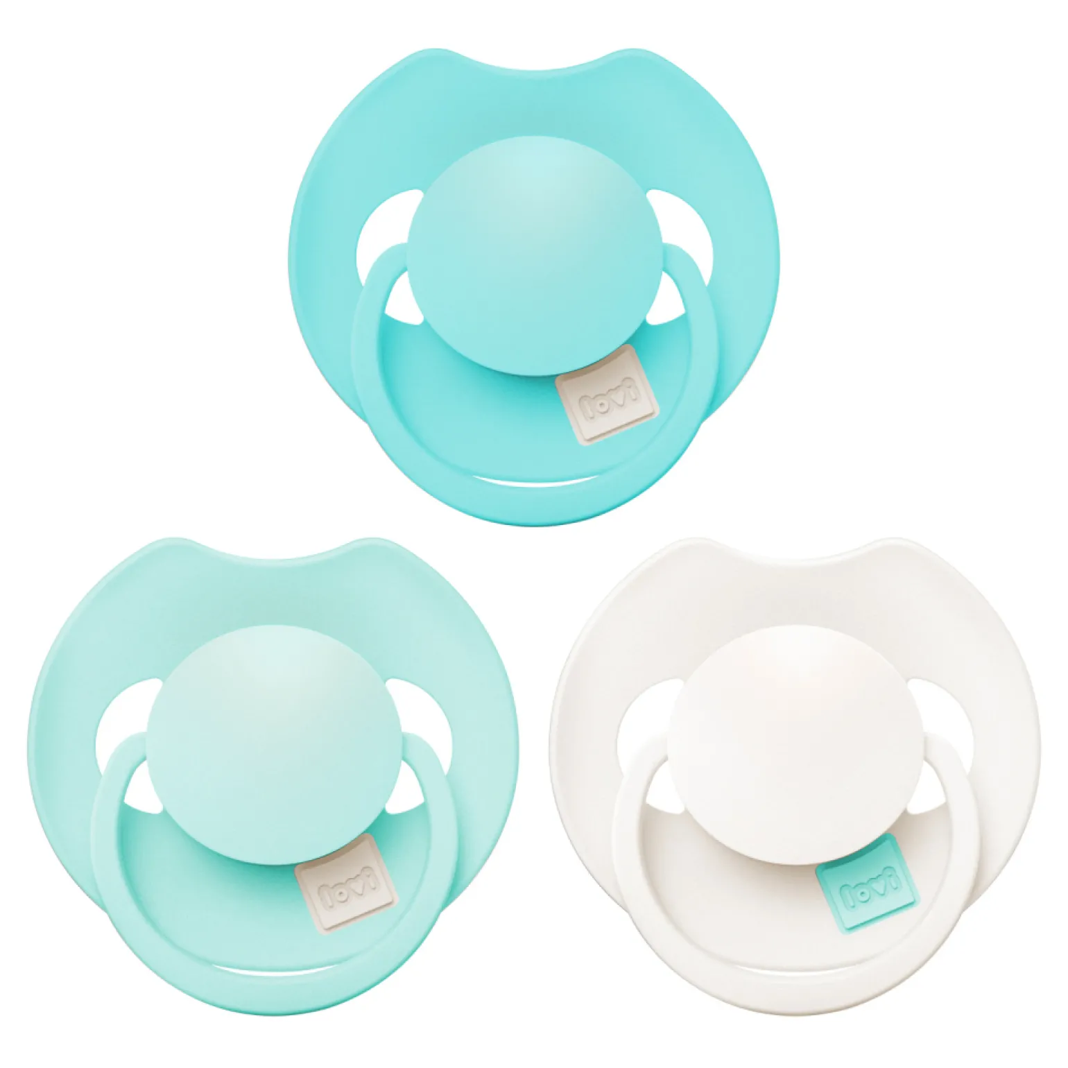 LOVI Prime Tutti Frutti Smoczek dynamiczny 6-18m 3 szt. Aqua Green