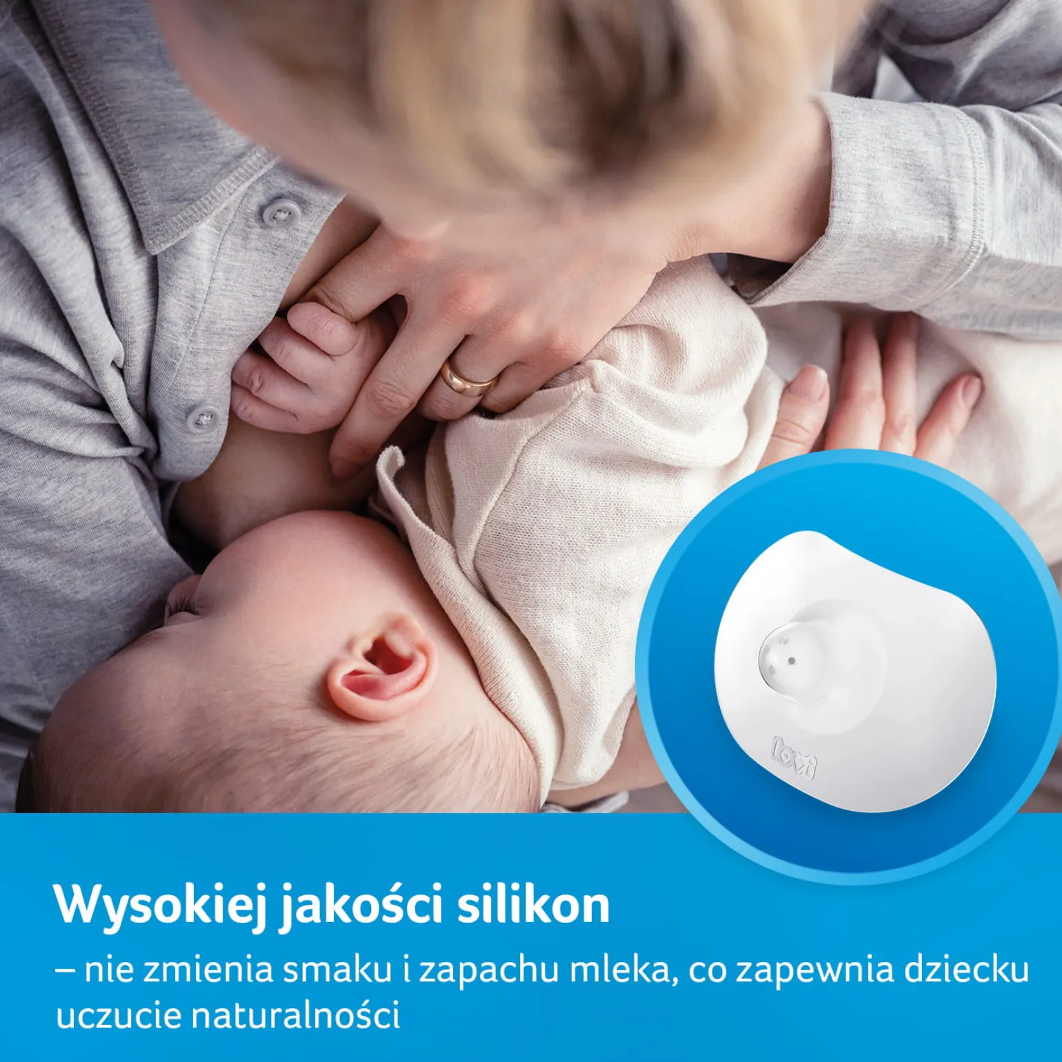 LOVI Silikonowe osłonki na piersi Skin Touch 2 szt M/L