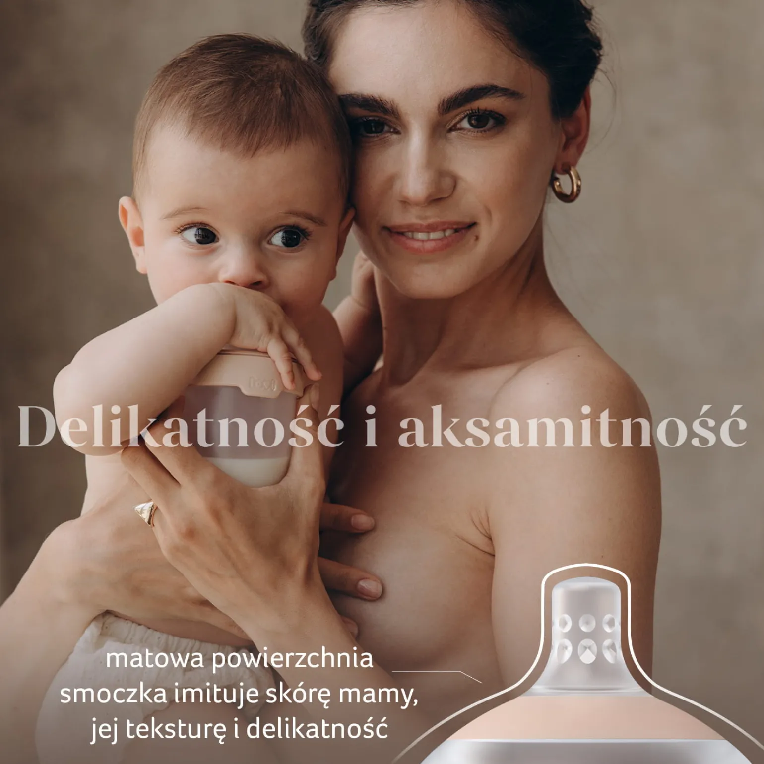 LOVI Smoczek dynamiczny do karmienia Mammafeel 0m+ MINI 1 szt.