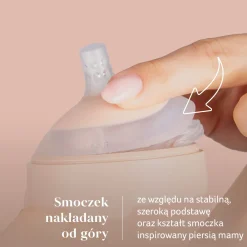 LOVI Smoczek dynamiczny do karmienia Mammafeel 3m+ WOLNY 1 szt.
