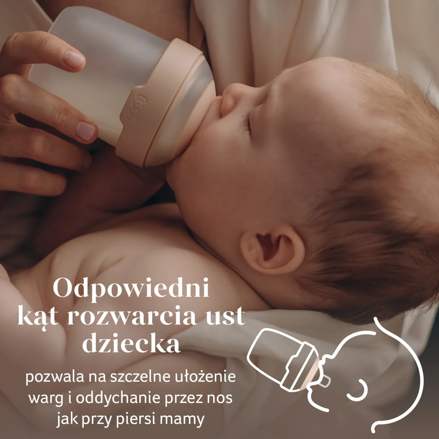 LOVI Smoczek dynamiczny do karmienia Mammafeel 6m+ KASZKA 1 szt.