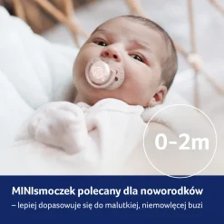 LOVI Smoczek silikonowy dynamiczny 0-2m Baby Shower Boy, 2 szt.